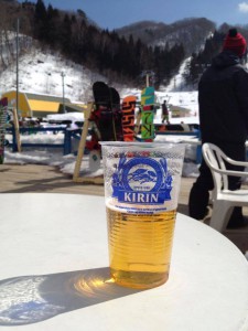 スキー場のビール